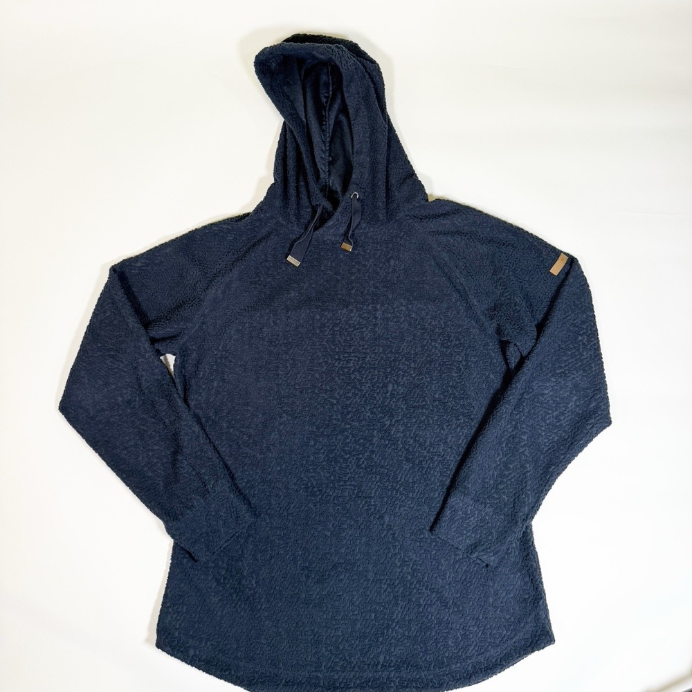 Regatta Great Outdoor Woman Xl/12 Hooded Textured Sweatshirt Blue‎  Pullover